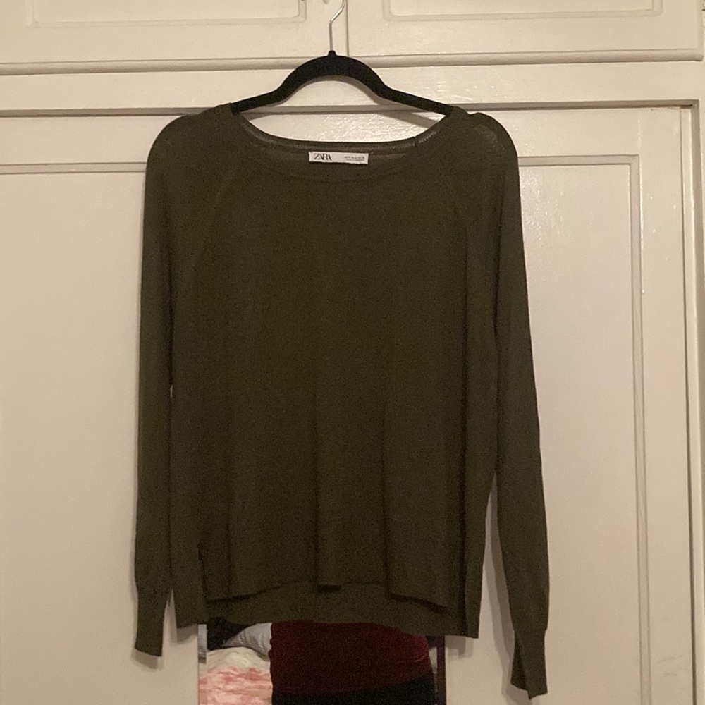 Zara Olive Green Sweater